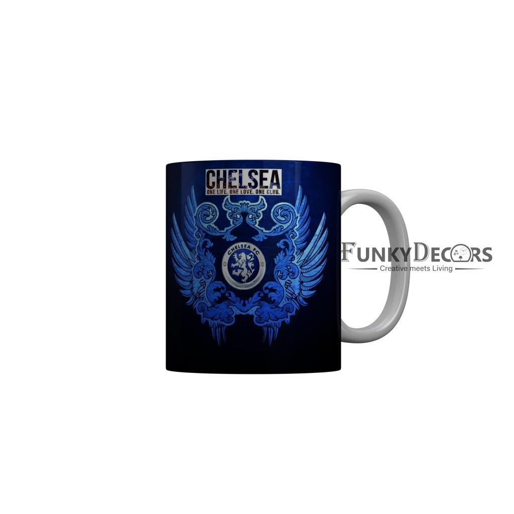 FunkyDecors One Life One Love One Club Chelsea FC Blue Ceramic Coffee Mug