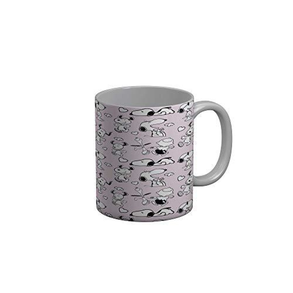 Funkydecors Peanuts Cartoon Ceramic Mug 350 Ml Multicolor Mugs
