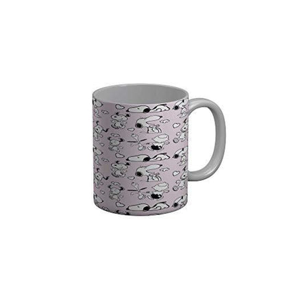Funkydecors Peanuts Cartoon Ceramic Mug 350 Ml Multicolor Mugs