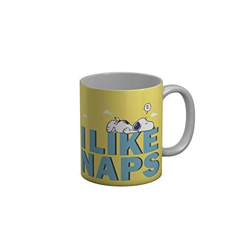 Funkydecors Peanuts Cartoon Ceramic Mug 350 Ml Multicolor Mugs