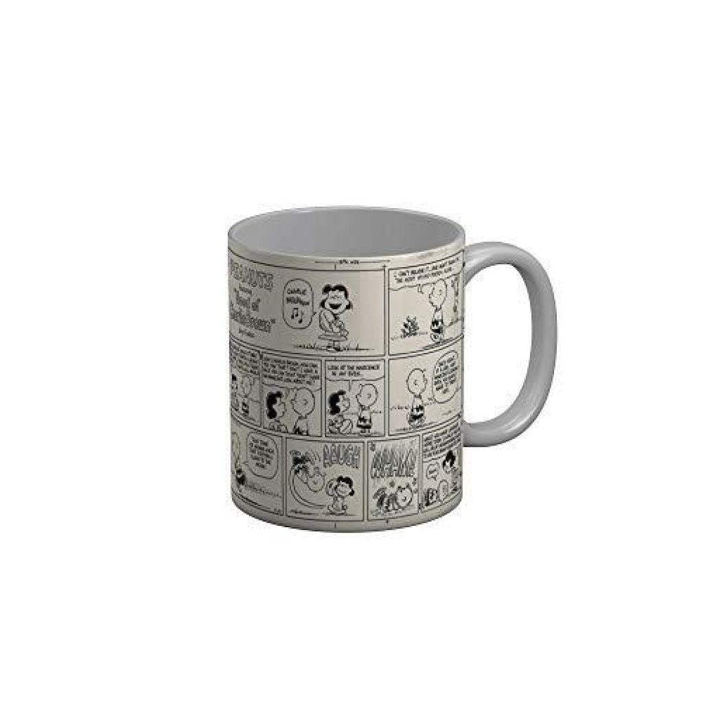 Funkydecors Peanuts Cartoon Ceramic Mug 350 Ml Multicolor Mugs
