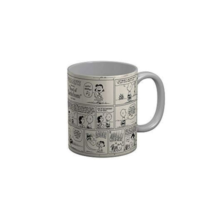 Funkydecors Peanuts Cartoon Ceramic Mug 350 Ml Multicolor Mugs