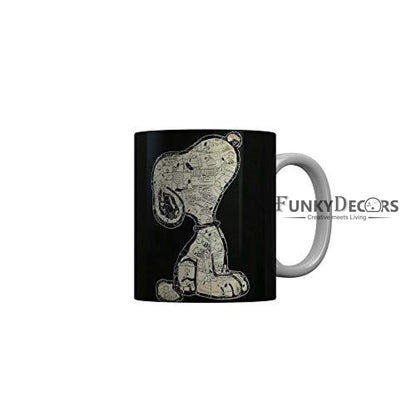 Funkydecors Peanuts Cartoon Ceramic Mug 350 Ml Multicolor Mugs