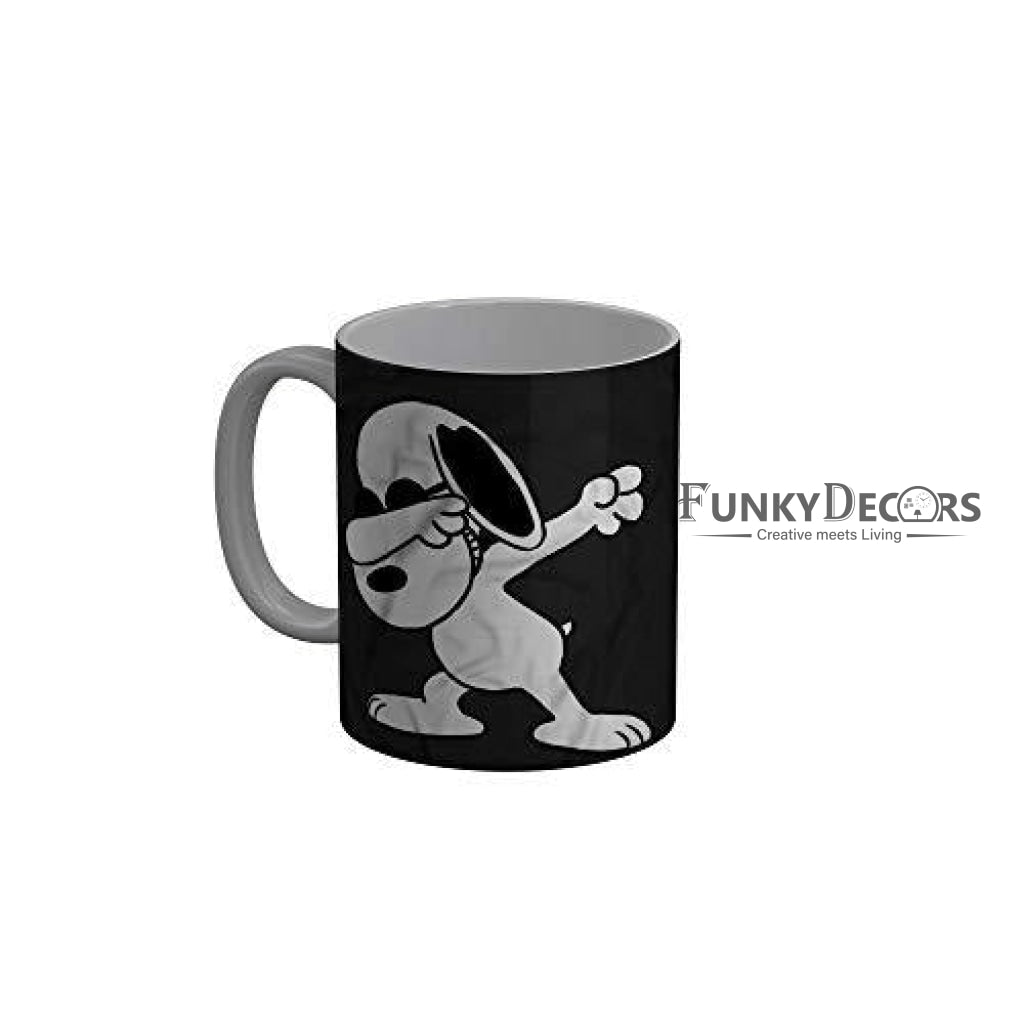 Funkydecors Peanuts Cartoon Ceramic Mug 350 Ml Multicolor Mugs