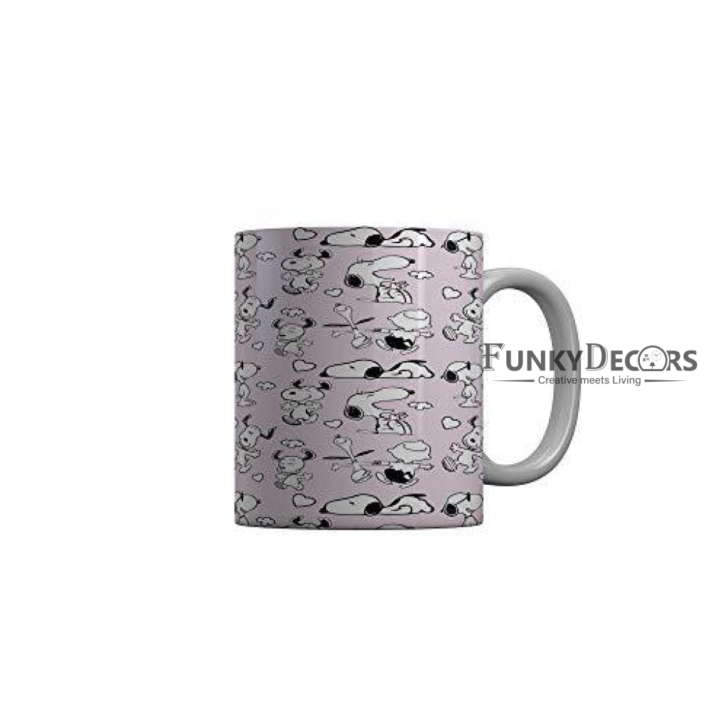 Funkydecors Peanuts Cartoon Ceramic Mug 350 Ml Multicolor Mugs