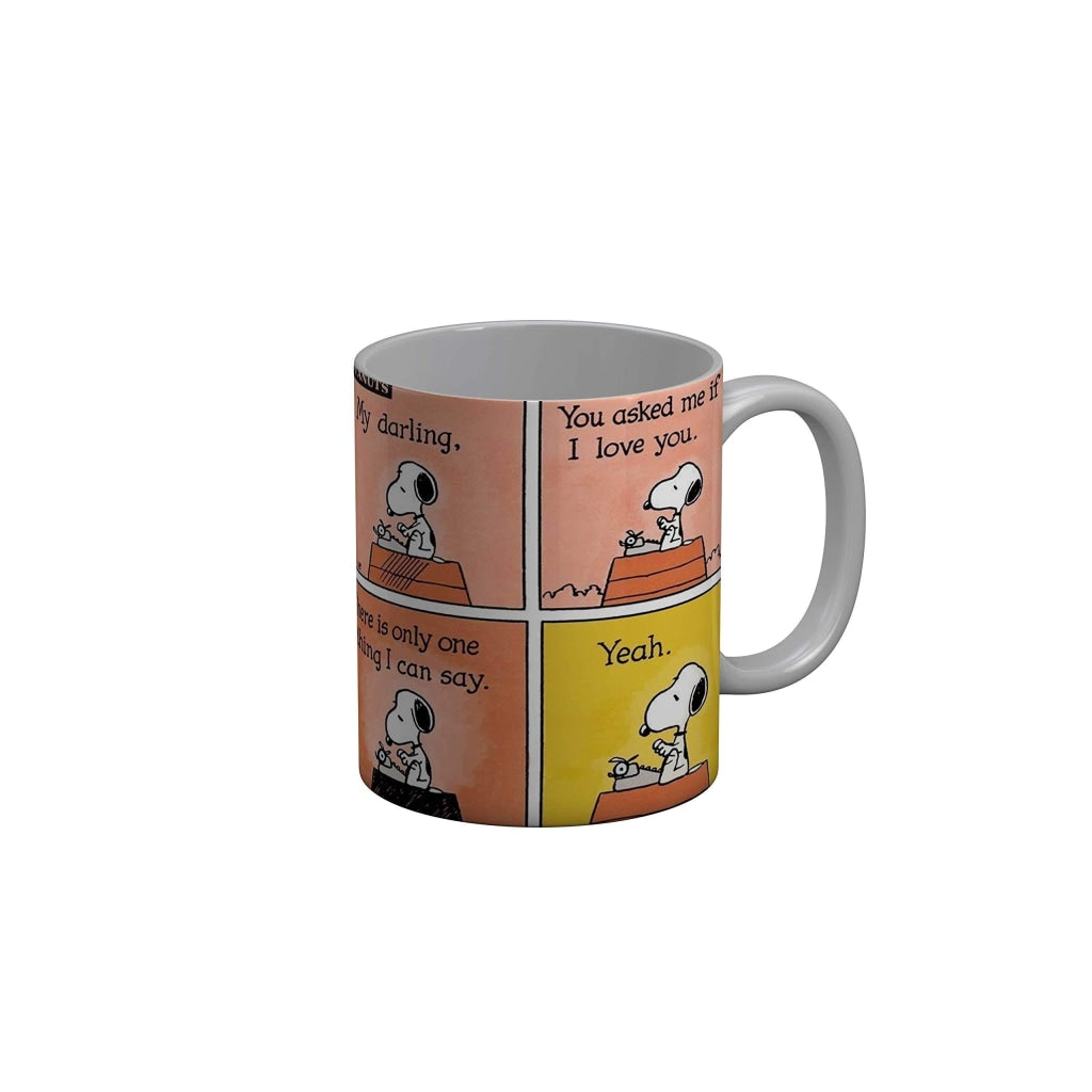 Funkydecors Peanuts Cartoon Ceramic Mug 350 Ml Multicolor Mugs