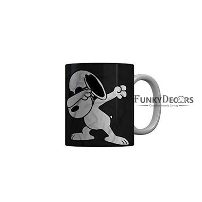 Funkydecors Peanuts Cartoon Ceramic Mug 350 Ml Multicolor Mugs