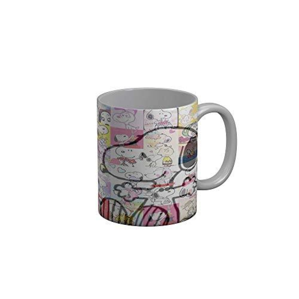 Funkydecors Peanuts Cartoon Ceramic Mug 350 Ml Multicolor Mugs