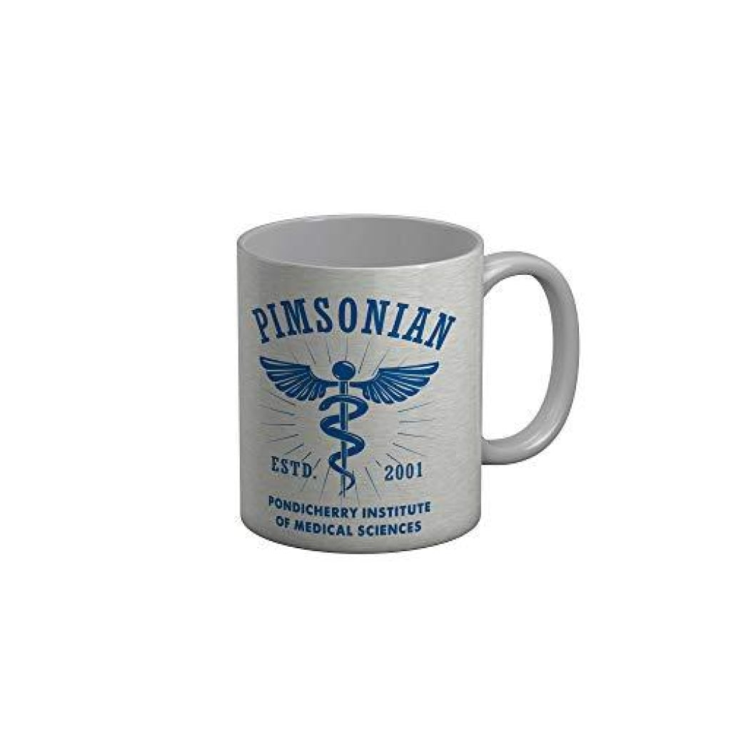 Funkydecors Pimsonian Pondicherry Institute Ceramic Mug 350 Ml Multicolor Mugs