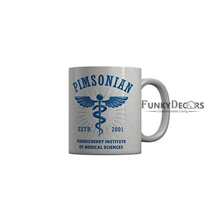 Funkydecors Pimsonian Pondicherry Institute Ceramic Mug 350 Ml Multicolor Mugs