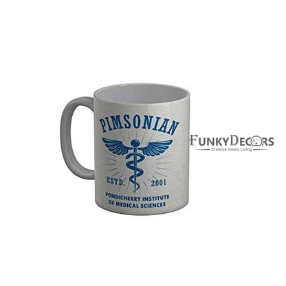 Funkydecors Pimsonian Pondicherry Institute Ceramic Mug 350 Ml Multicolor Mugs