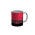 FunkyDecors Pink Black Flower Pattern Ceramic Coffee Mug