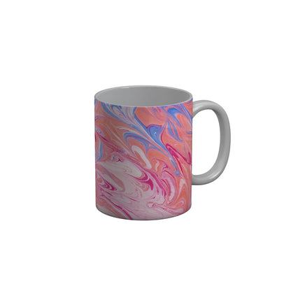 FunkyDecors Pink Marble Pattern Ceramic Coffee Mug