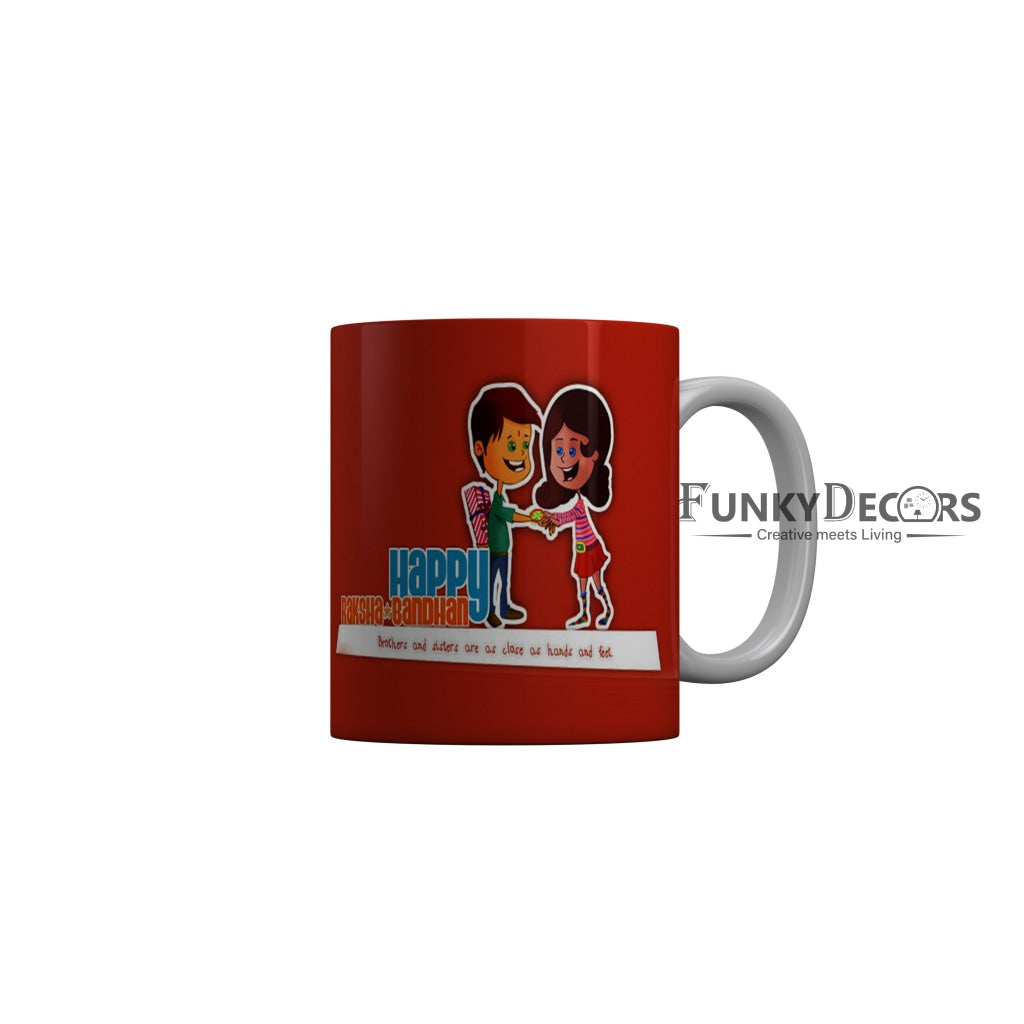 FunkyDecors Rakshabandhan Ceramic Coffee Mug