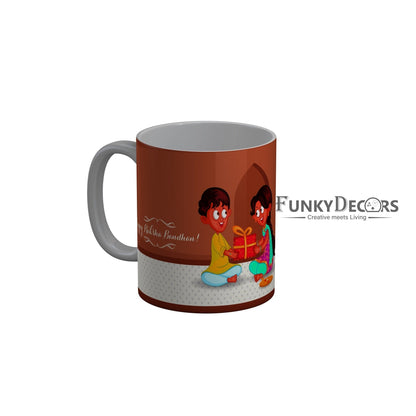 FunkyDecors Rakshabandhan Ceramic Coffee Mug