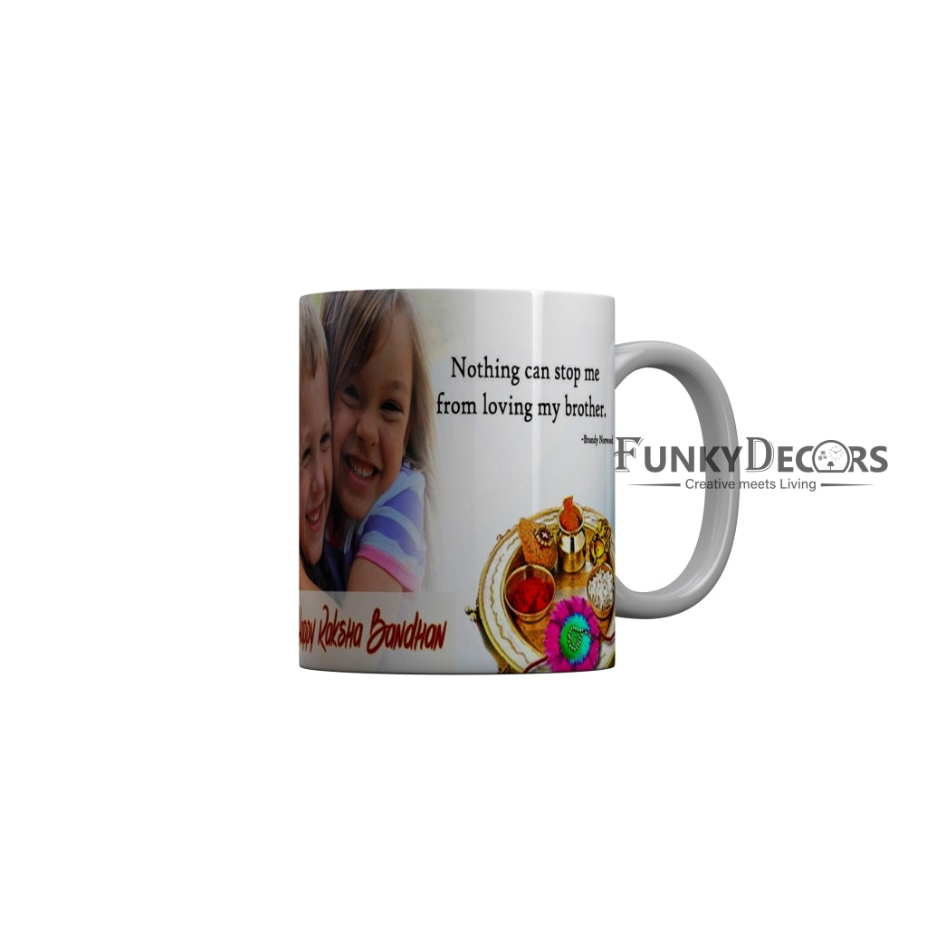 FunkyDecors Rakshabandhan Ceramic Coffee Mug