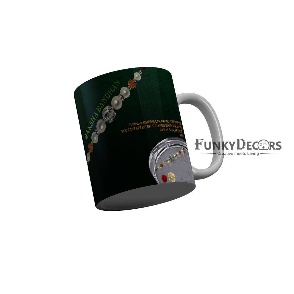 FunkyDecors Rakshabandhan Ceramic Coffee Mug