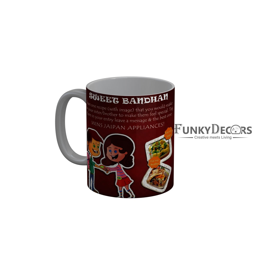 FunkyDecors Rakshabandhan Ceramic Coffee Mug