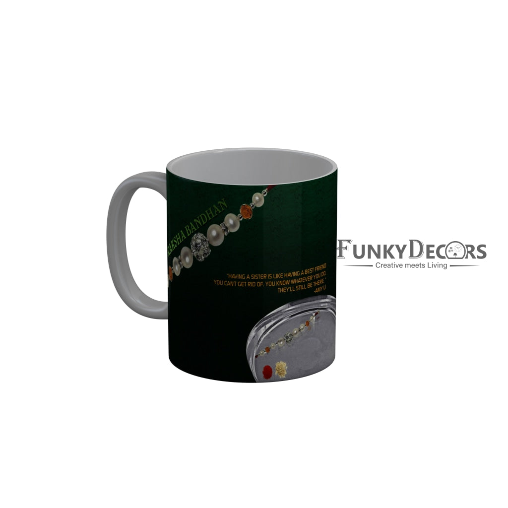 FunkyDecors Rakshabandhan Ceramic Coffee Mug