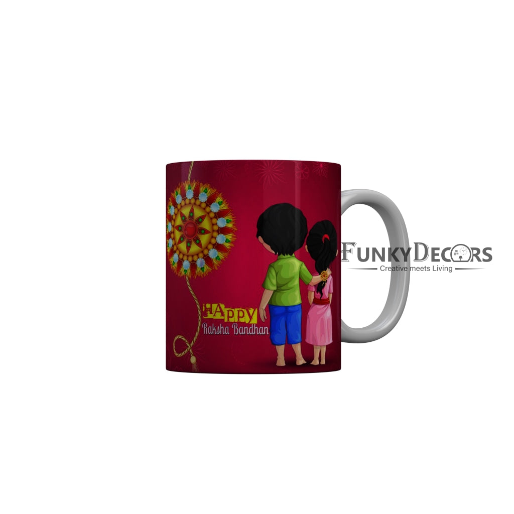 FunkyDecors Rakshabandhan Ceramic Coffee Mug