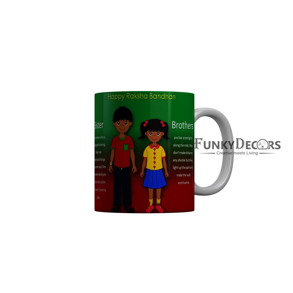 FunkyDecors Rakshabandhan Ceramic Coffee Mug