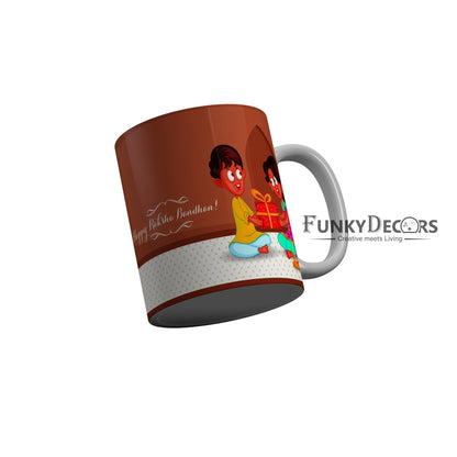 FunkyDecors Rakshabandhan Ceramic Coffee Mug