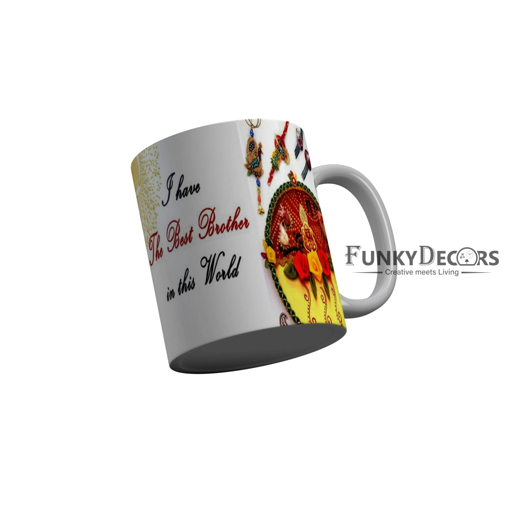 FunkyDecors Rakshabandhan Ceramic Coffee Mug