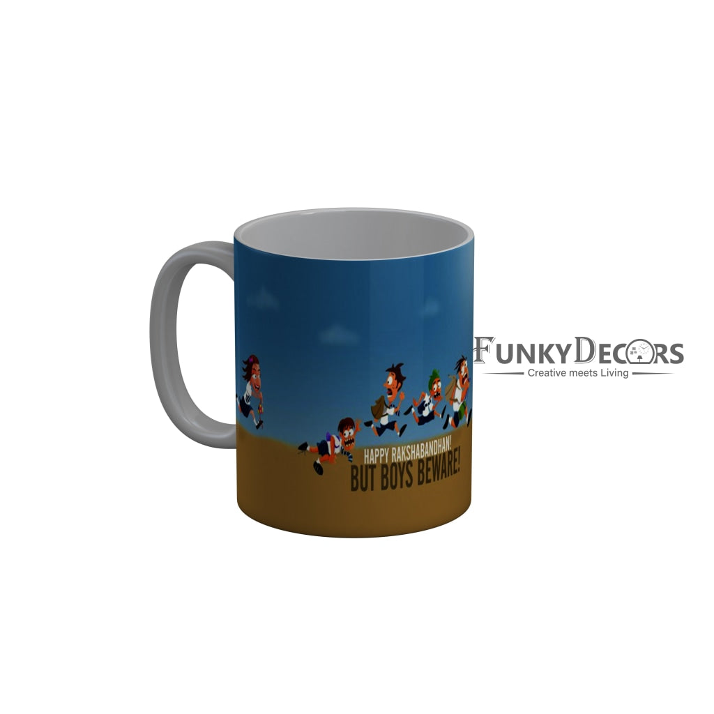 FunkyDecors Rakshabandhan Ceramic Coffee Mug