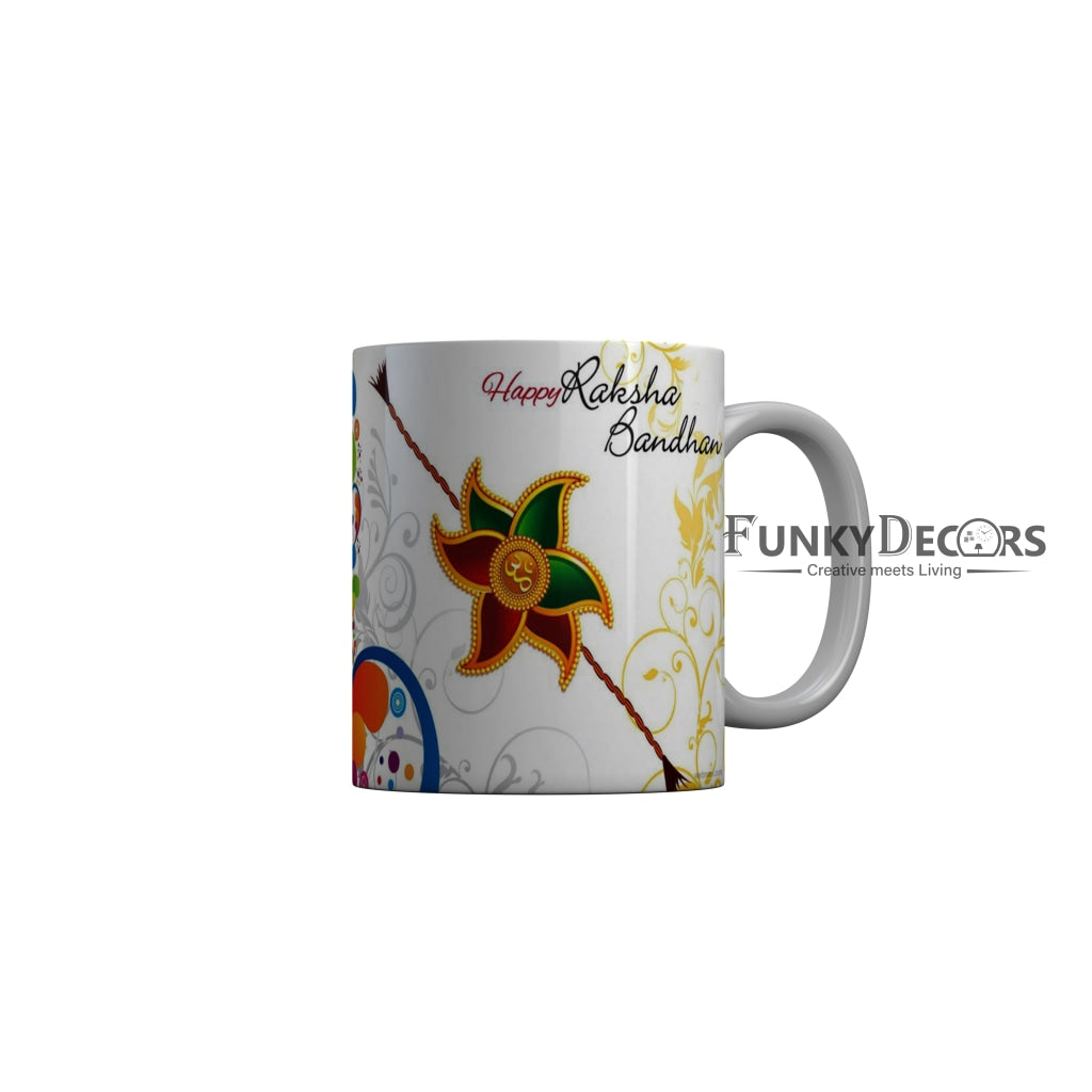 FunkyDecors Rakshabandhan Ceramic Coffee Mug