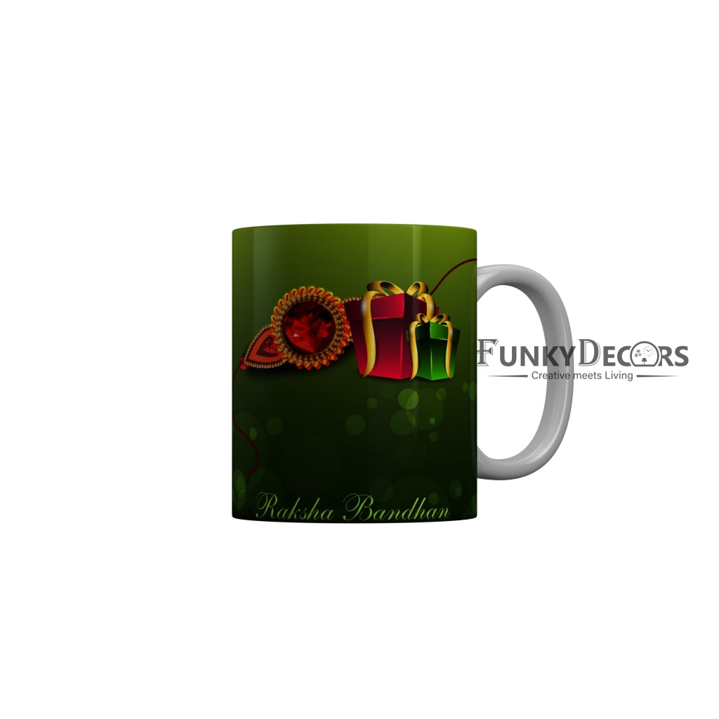 FunkyDecors Rakshabandhan Ceramic Coffee Mug