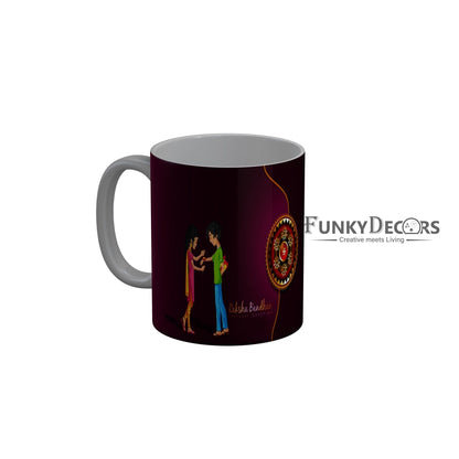 FunkyDecors Rakshabandhan Ceramic Coffee Mug