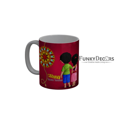 FunkyDecors Rakshabandhan Ceramic Coffee Mug