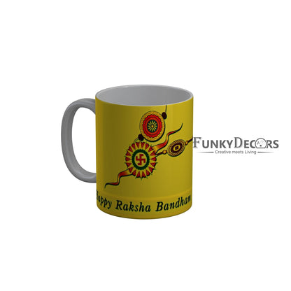 FunkyDecors Rakshabandhan Ceramic Coffee Mug