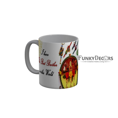 FunkyDecors Rakshabandhan Ceramic Coffee Mug