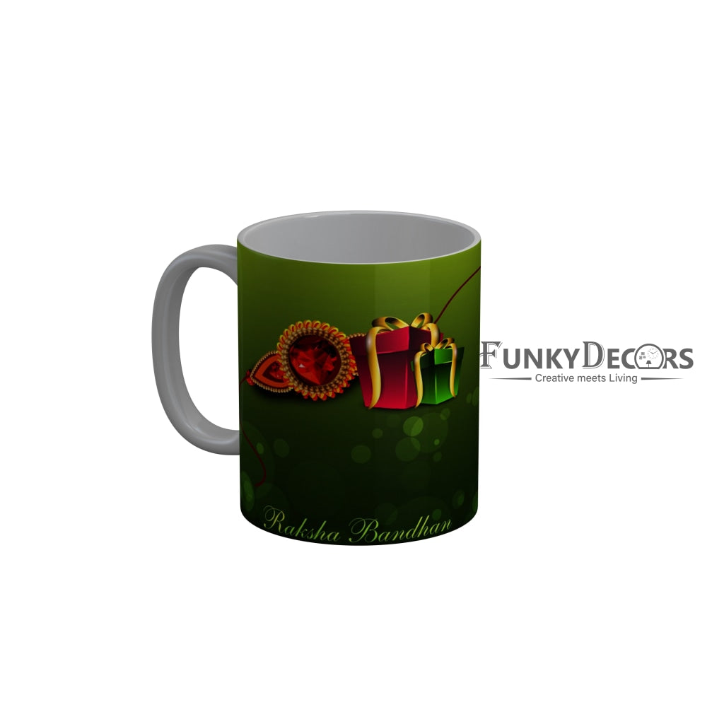 FunkyDecors Rakshabandhan Ceramic Coffee Mug