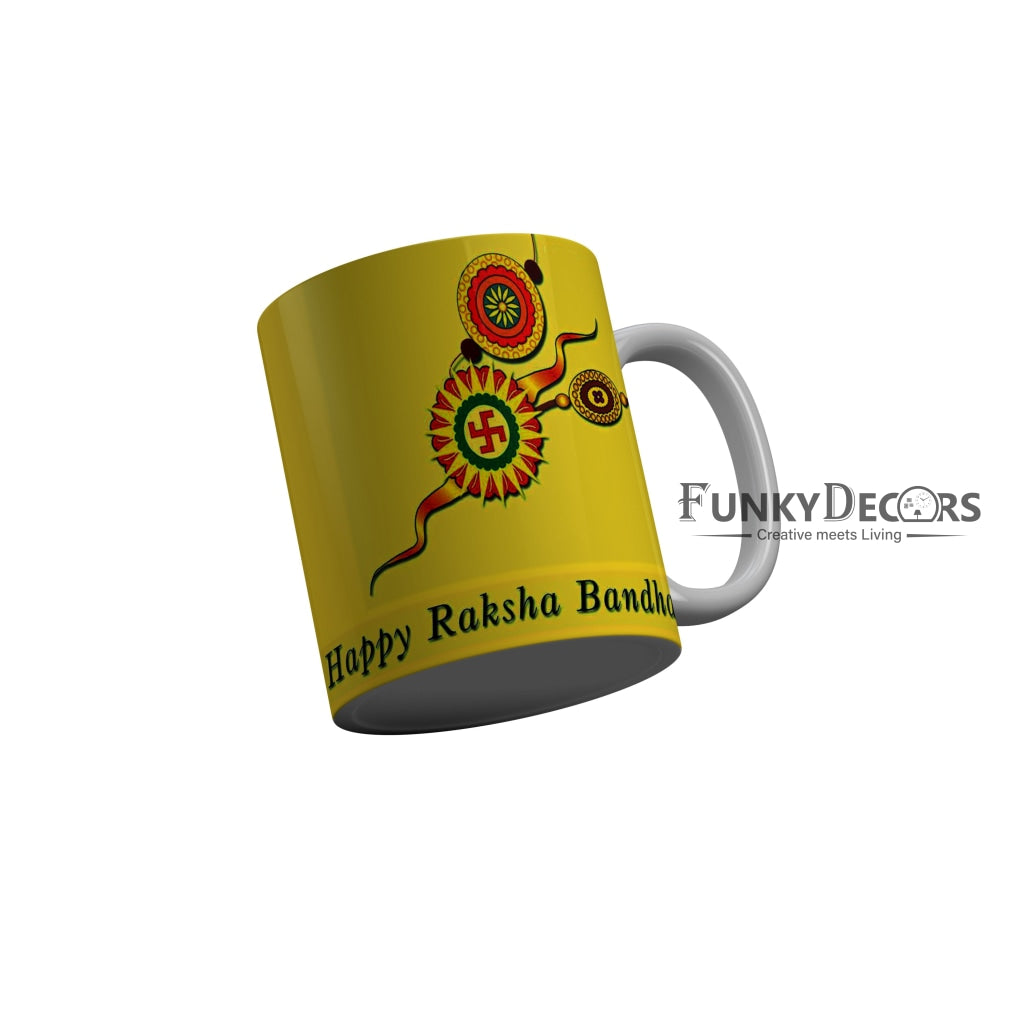 FunkyDecors Rakshabandhan Ceramic Coffee Mug