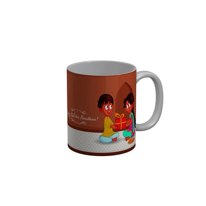 FunkyDecors Rakshabandhan Ceramic Coffee Mug