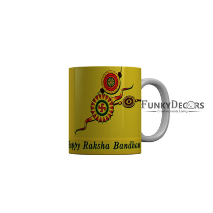 FunkyDecors Rakshabandhan Ceramic Coffee Mug