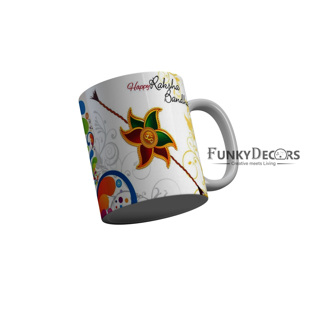 FunkyDecors Rakshabandhan Ceramic Coffee Mug