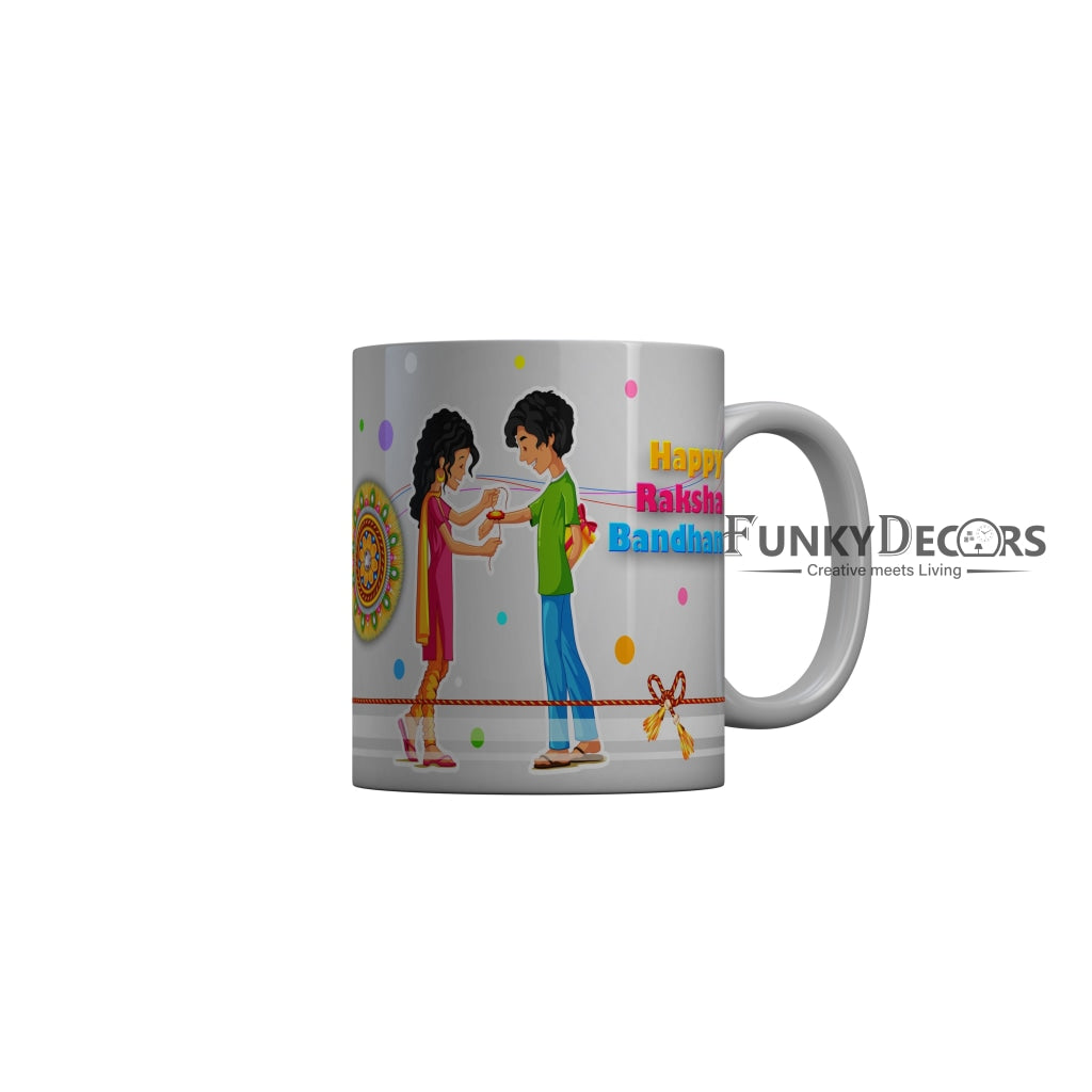 FunkyDecors Rakshabandhan Ceramic Coffee Mug