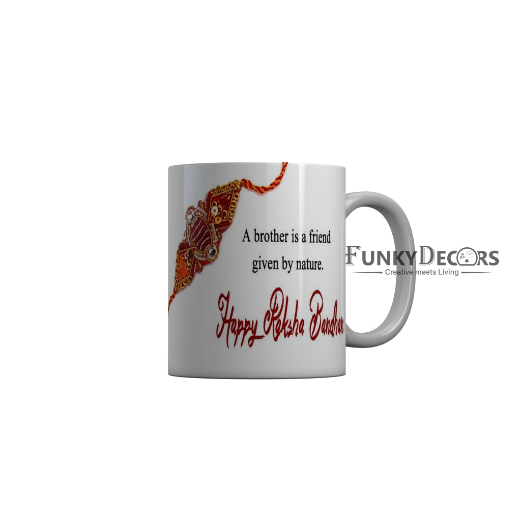 FunkyDecors Rakshabandhan Ceramic Coffee Mug