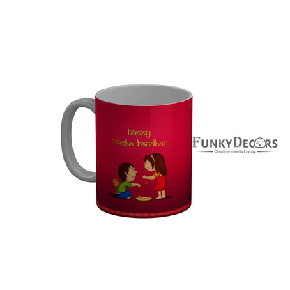 FunkyDecors Rakshabandhan Ceramic Coffee Mug