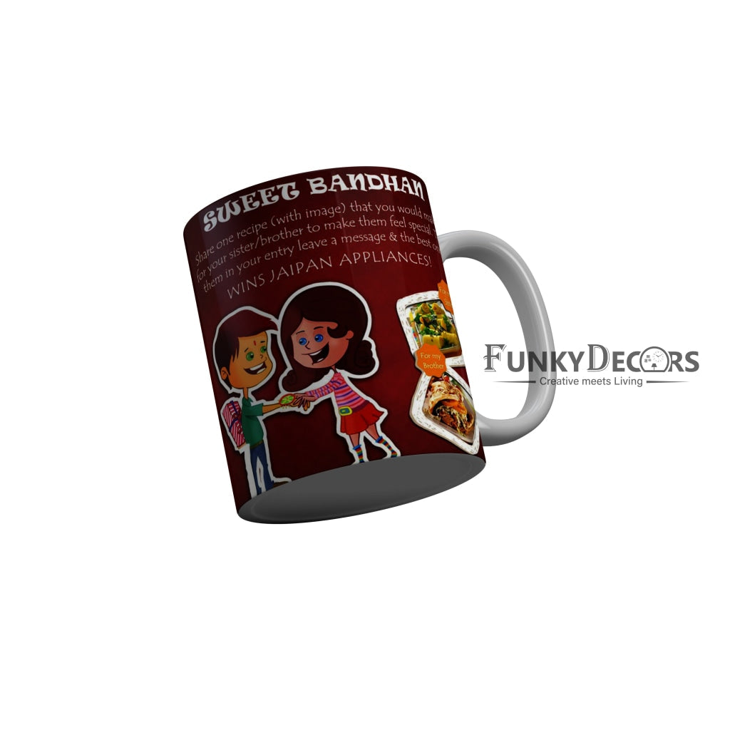 FunkyDecors Rakshabandhan Ceramic Coffee Mug