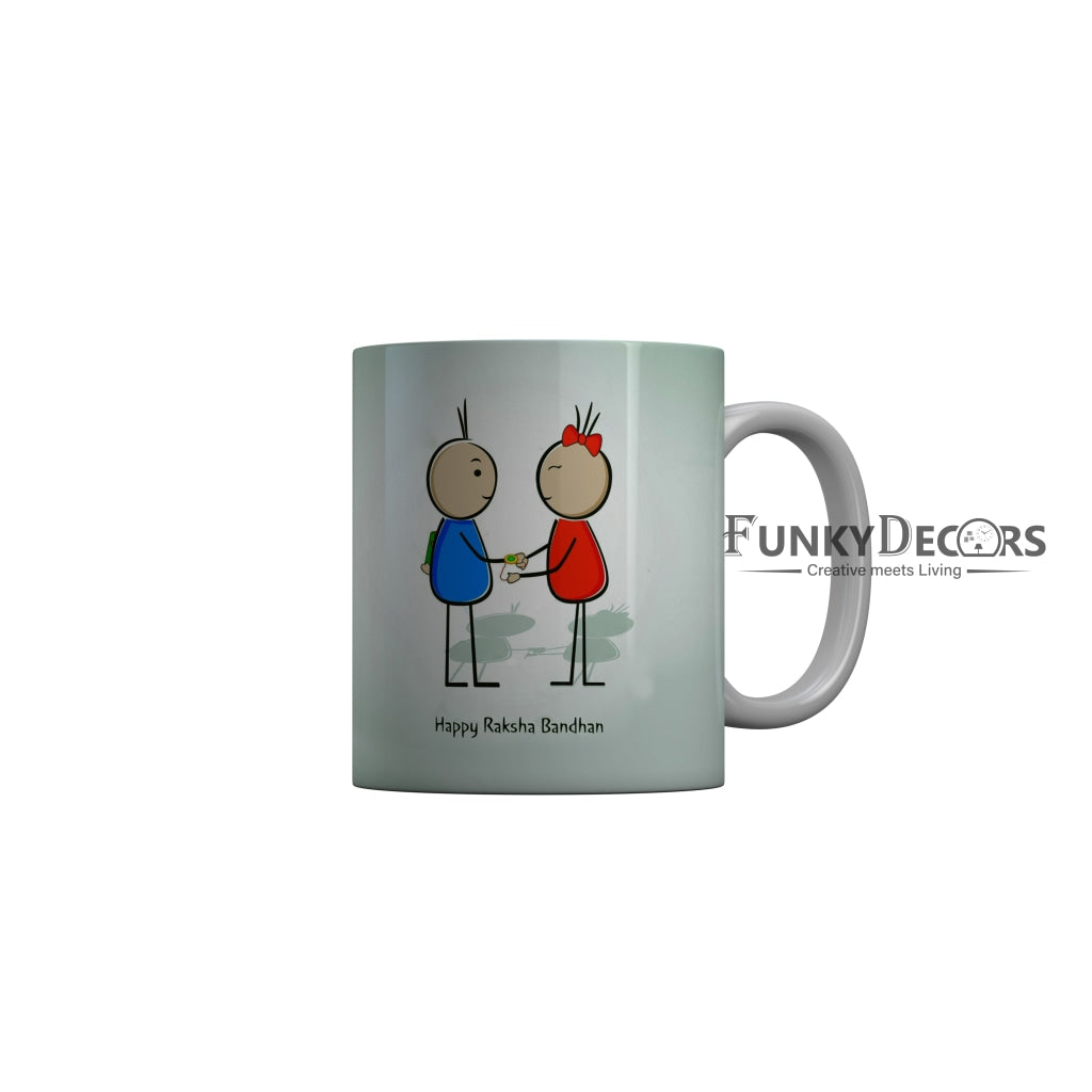 FunkyDecors Rakshabandhan Ceramic Coffee Mug