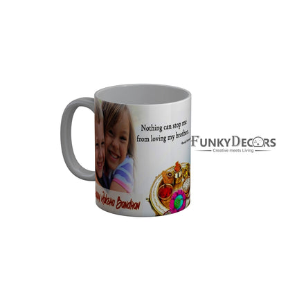 FunkyDecors Rakshabandhan Ceramic Coffee Mug