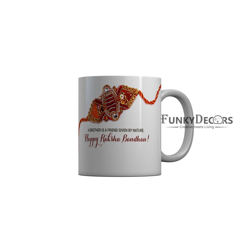 FunkyDecors Rakshabandhan Ceramic Coffee Mug