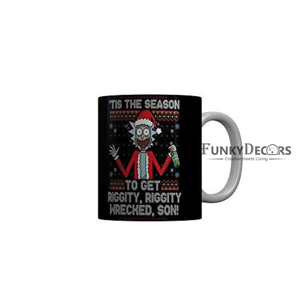 Funkydecors Rick And Morty Cartoon Ceramic Mug 350 Ml Multicolor Mugs