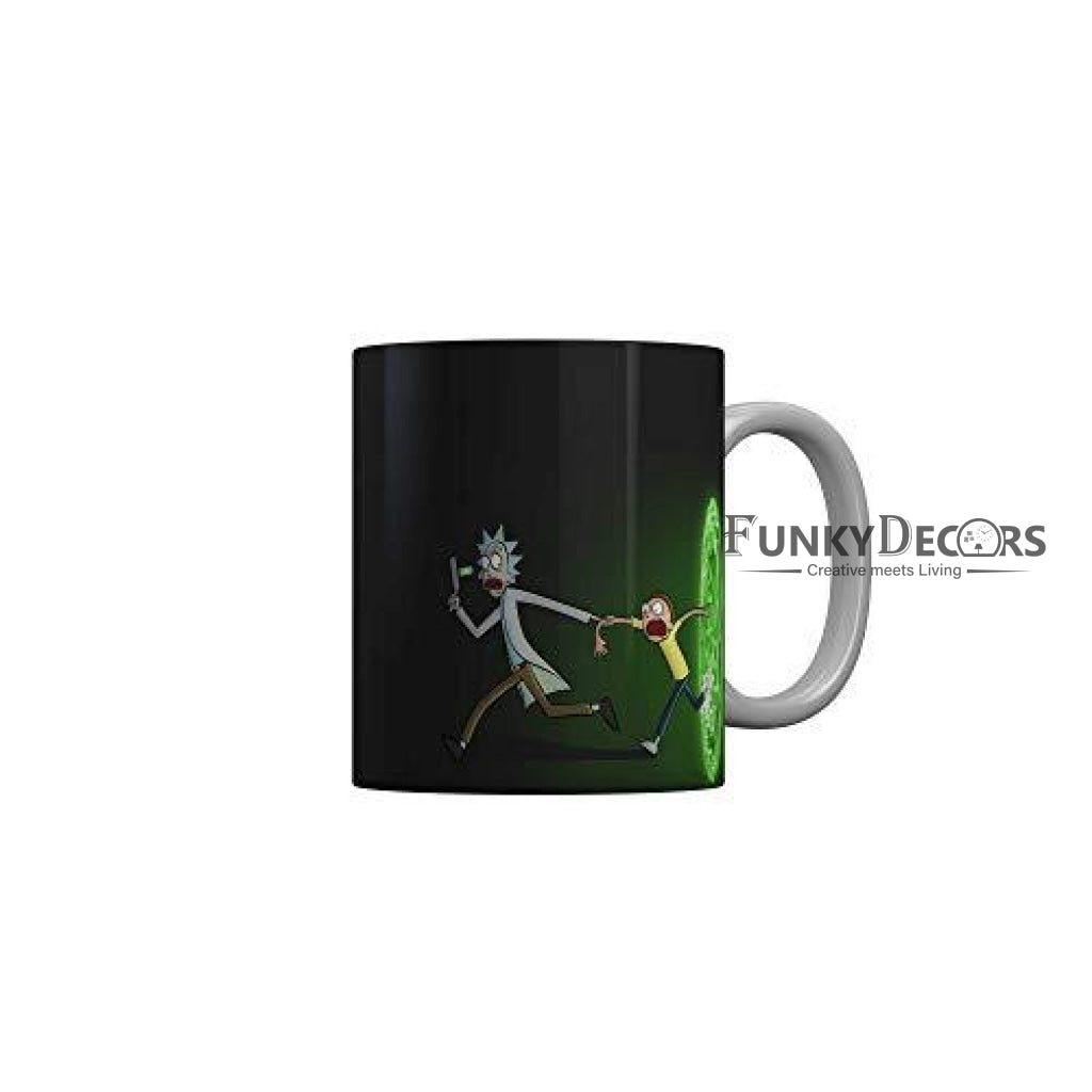 Funkydecors Rick And Morty Cartoon Ceramic Mug 350 Ml Multicolor Mugs