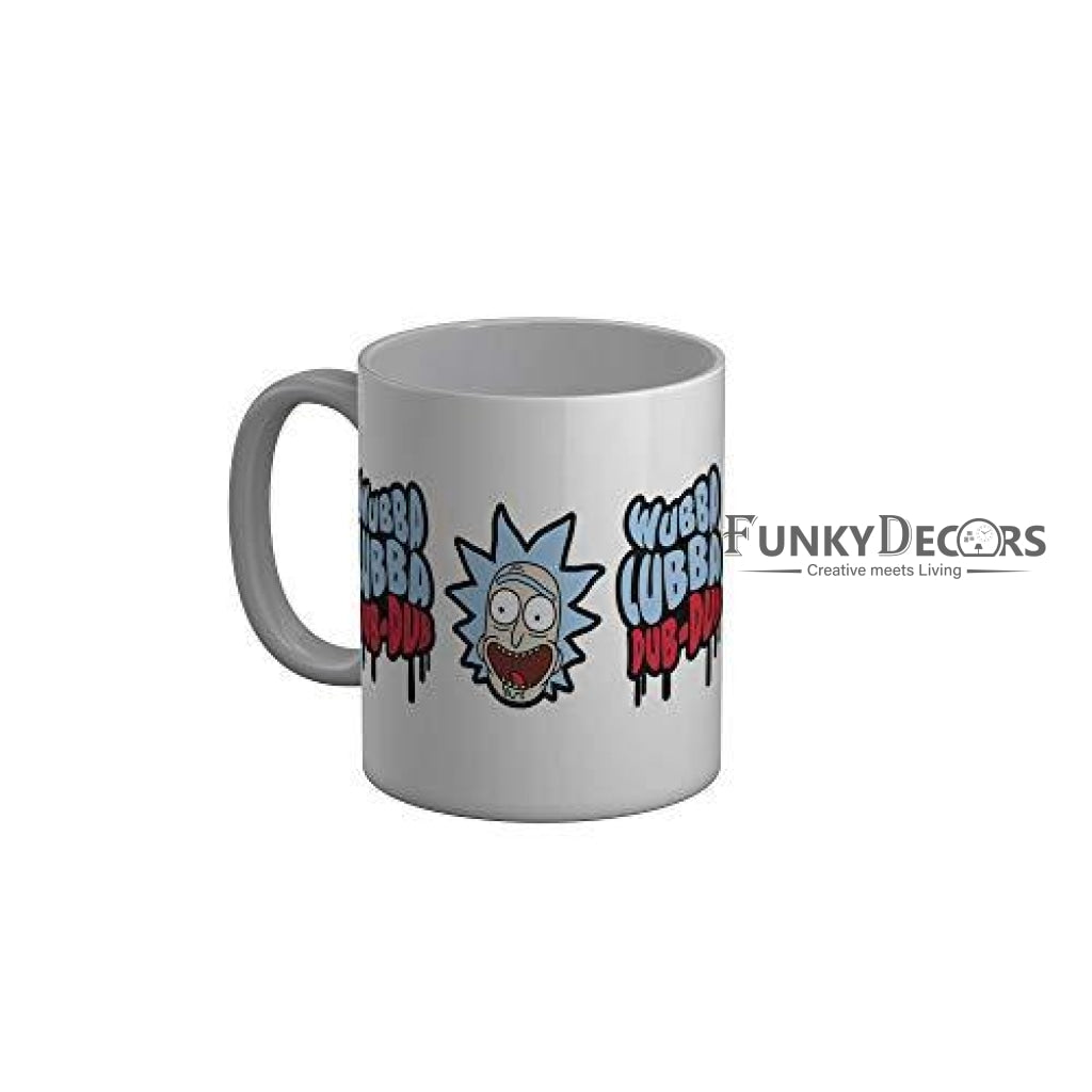 Funkydecors Rick And Morty Cartoon Ceramic Mug 350 Ml Multicolor Mugs