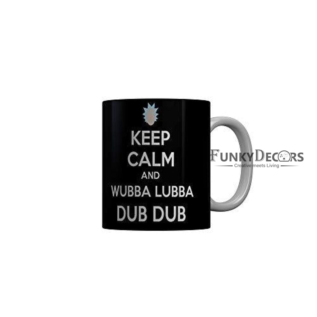 Funkydecors Rick And Morty Cartoon Ceramic Mug 350 Ml Multicolor Mugs